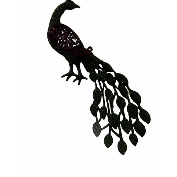 Vintage Holiday Christmas Ornaments Décor Peacocks - Picture 2 of 8